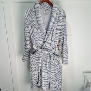 Thalia Sodi NWT Plush Gray Bathrobe Size L